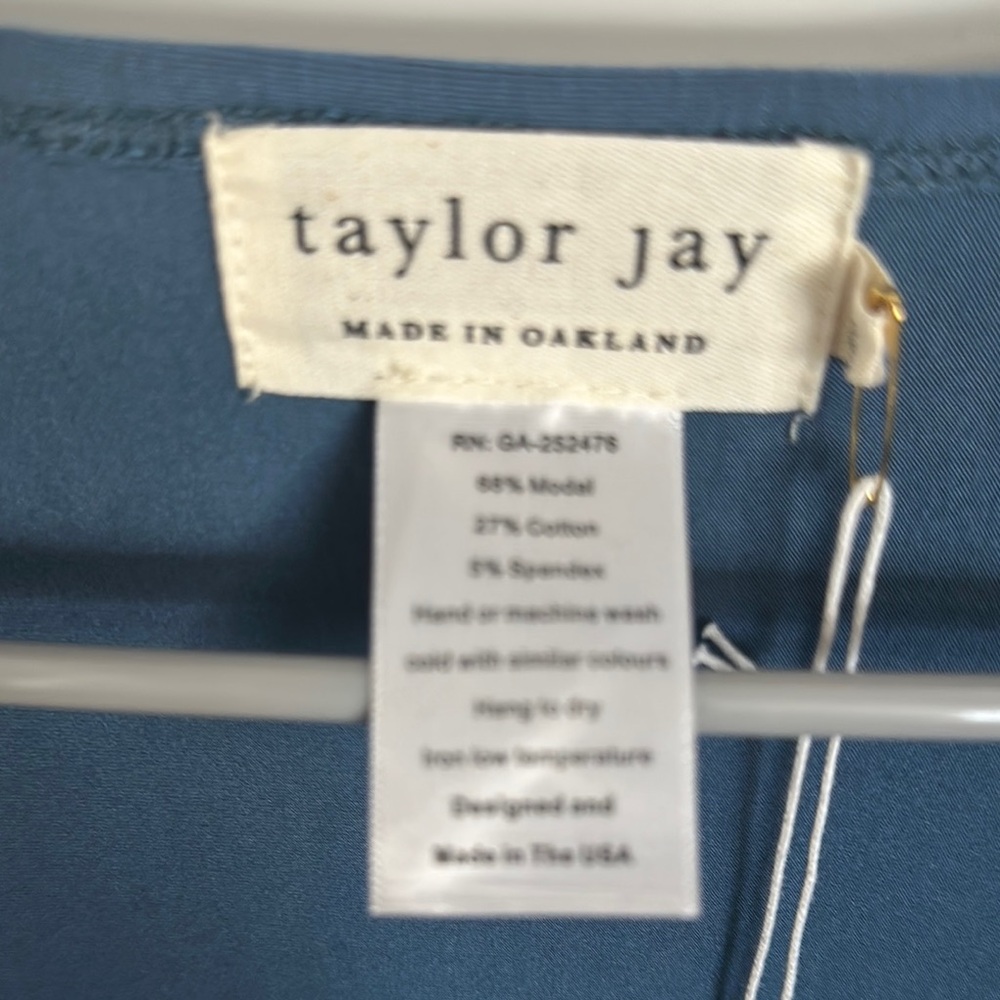 Taylor Jay Teal Open Front Cardigan - Picture 2 of 5